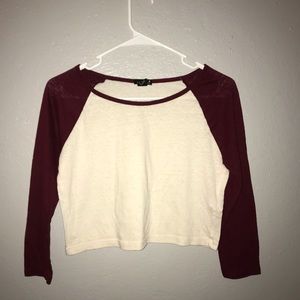 Maroon Baseball Tee